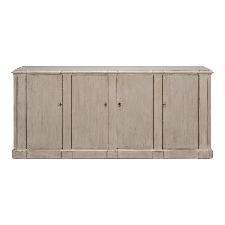 Villefranche Sideboard-SARREID-SARREID-40758-1-Sideboards & CredenzasGrey Traditional-6-France and Son