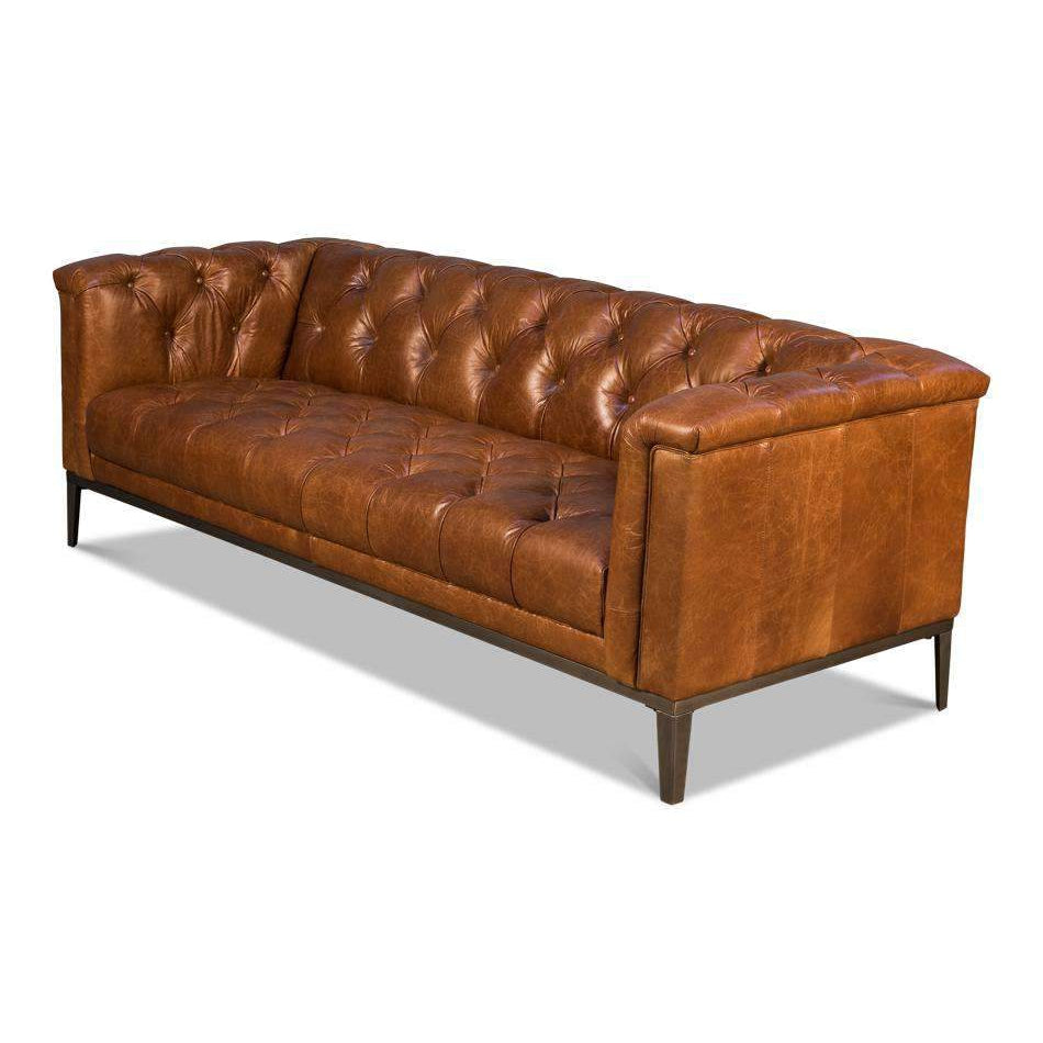 Cuba Brown Cube X 3 Sofa-SARREID-SARREID-40940-Sofas-4-France and Son