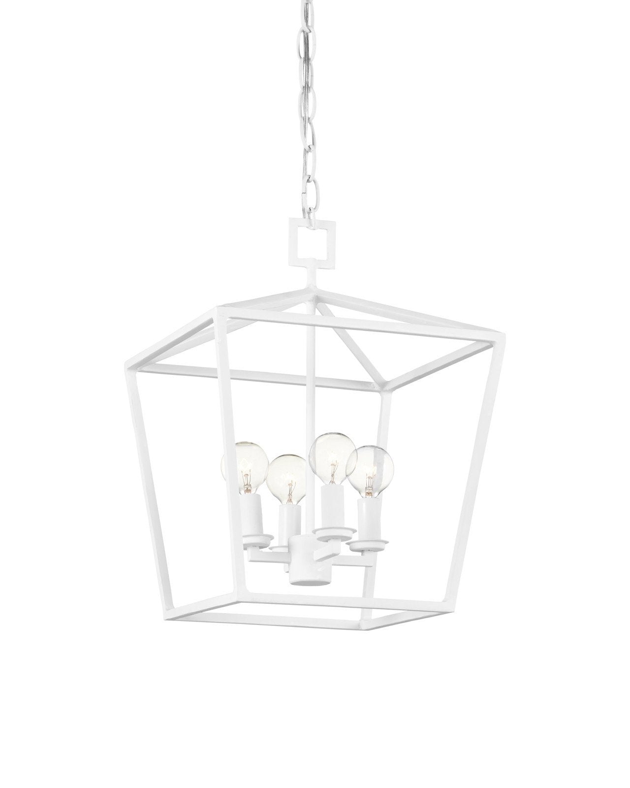 Denison Small White Lantern