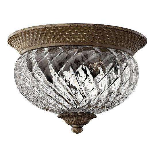 Bath Plantation - Small Flush Mount-Hinkley Lighting-HINKLEY-4102PZ-Flush MountsPearl Bronze-3-France and Son