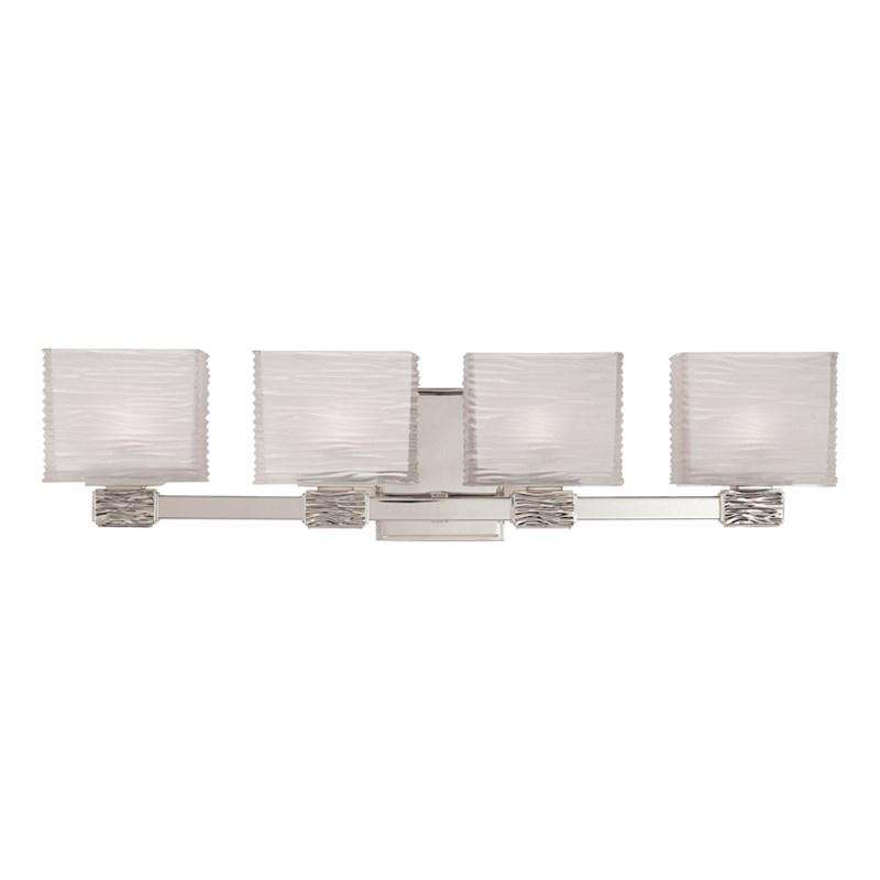 Hartsdale 4 Light Bath Bracket-Hudson Valley-HVL-4664-PN-Bathroom LightingPolished Nickel-1-France and Son