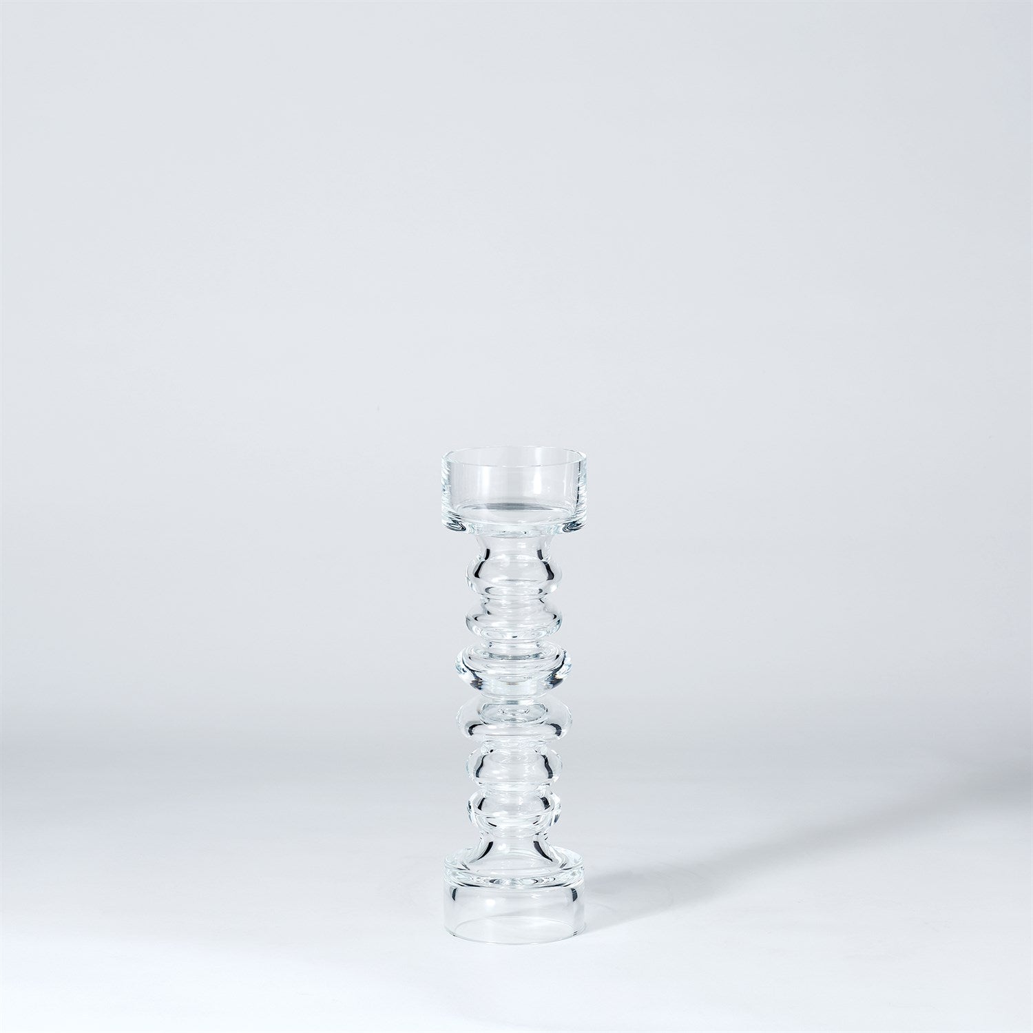 Glass Ribbed Candleholder/Vase-Global Views-GVSA-1521-Candle HoldersMedium-4-France and Son