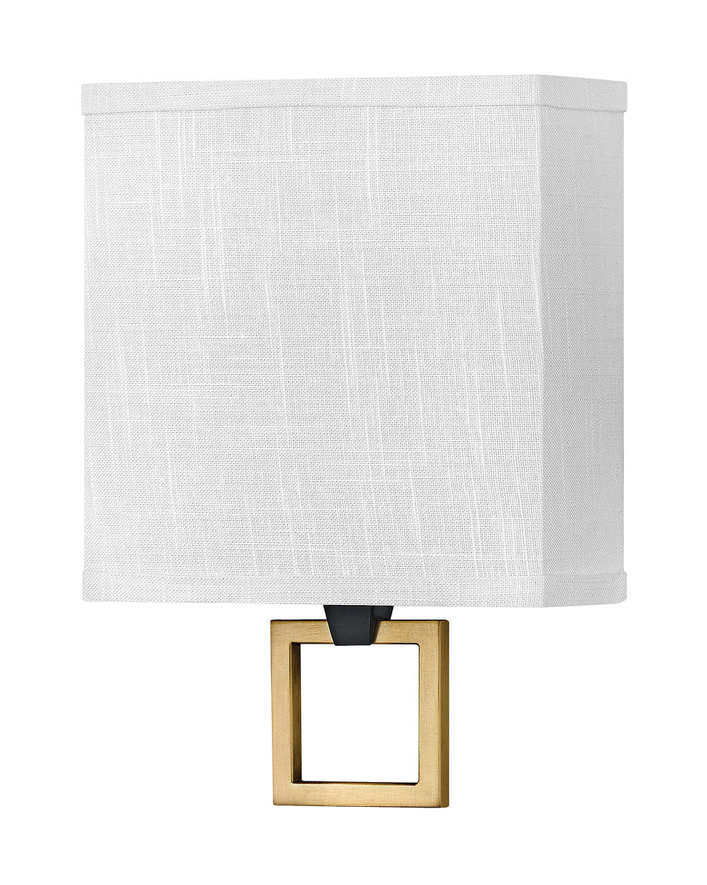 Link Single Light Sconce-Hinkley Lighting-HINKLEY-41302BK-Wall SconcesBlack with Off White Linen-2-France and Son