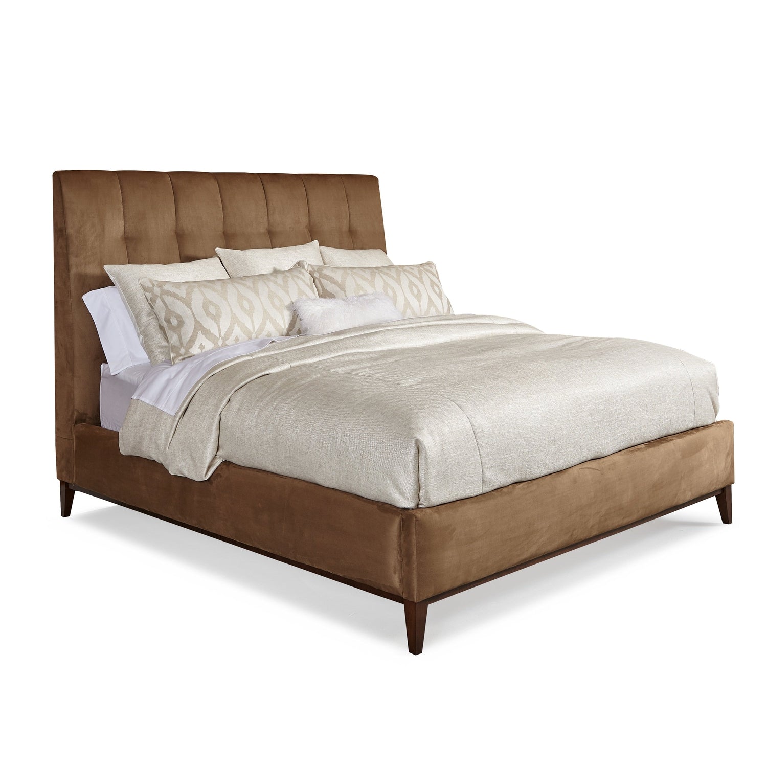 Carmel King Bed-Hickory White-HICW-414-21-Beds-1-France and Son