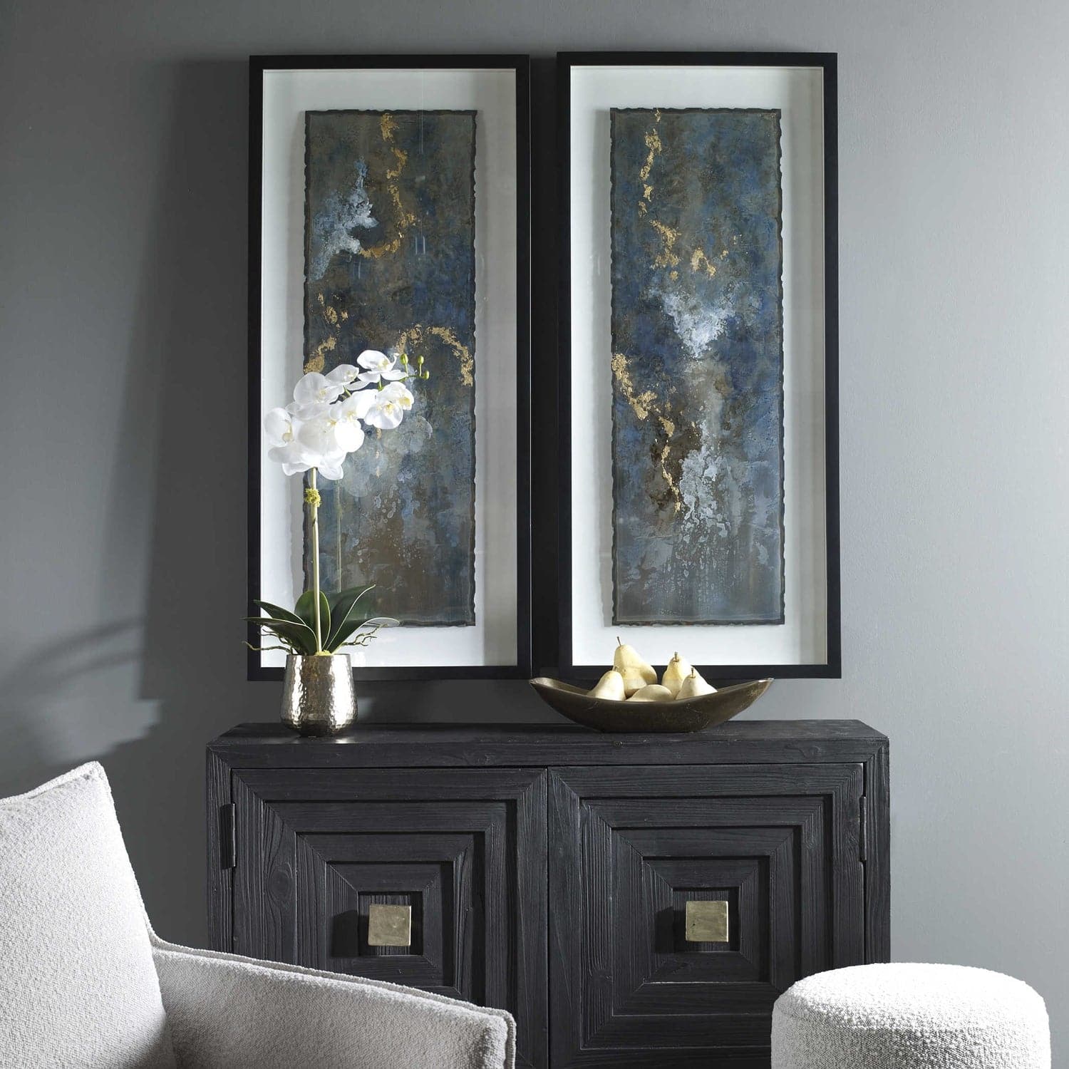 Uttermost Glimmering Agate Abstract Prints - Set of 2-Uttermost-UTTM-41434-Wall Art-2-France and Son