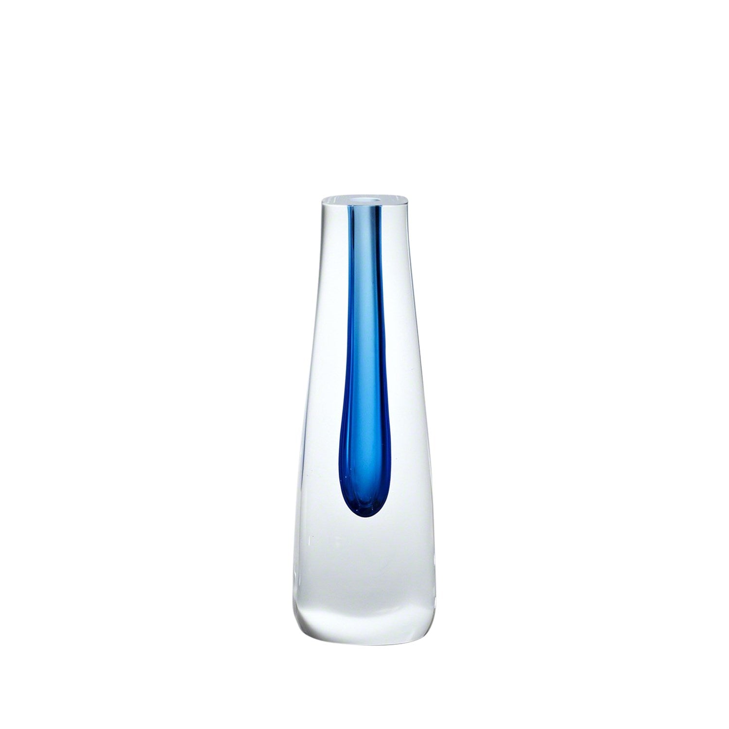 Square Cut Glass Vase-Global Views-GVSA-6.60275-VasesCobalt-1-France and Son