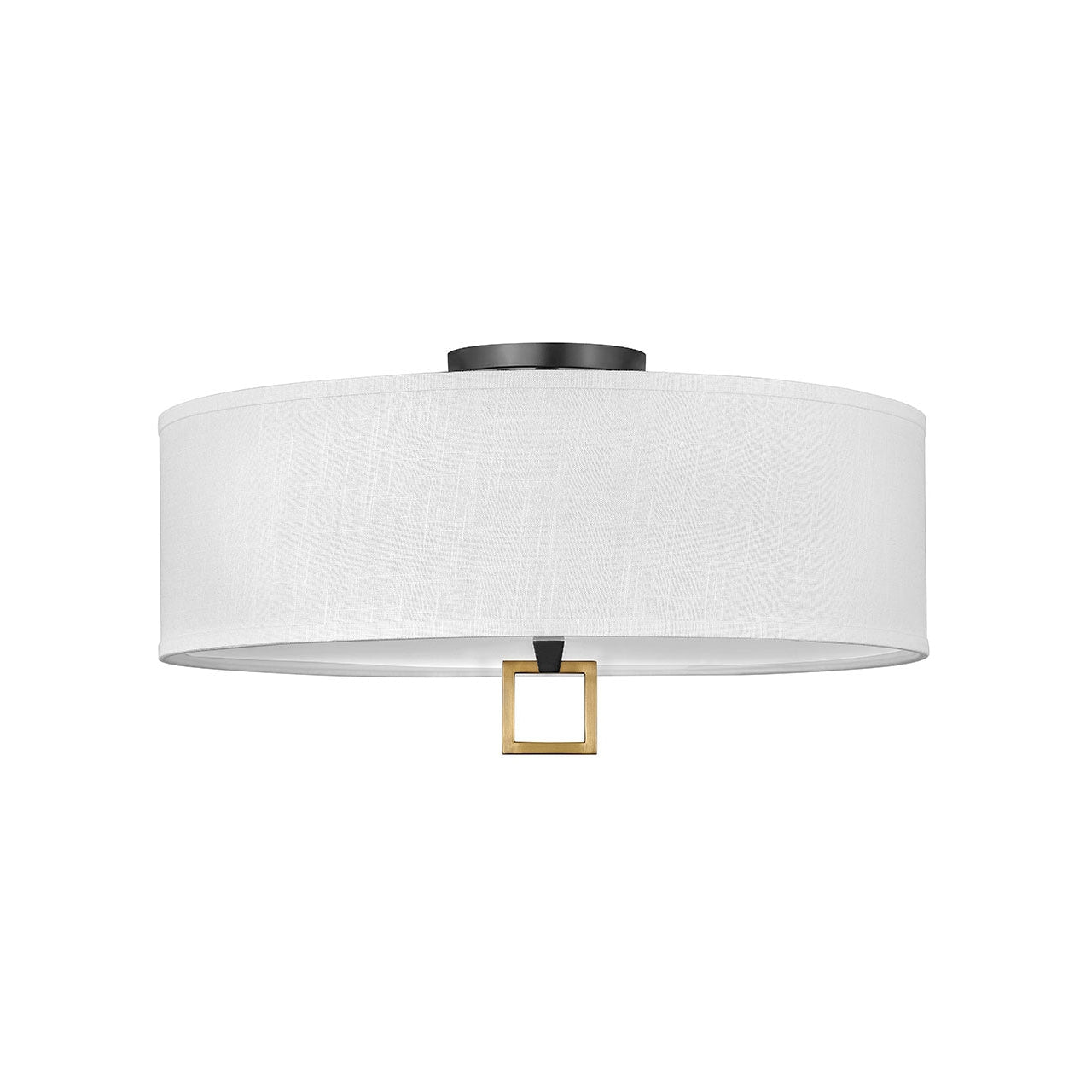 Link Large Semi - Flush Mount-Hinkley Lighting-HINKLEY-41810BK-Flush Mounts-1-France and Son