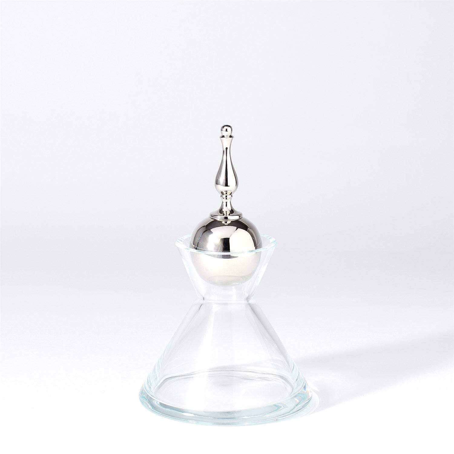 Finial Decanter-Global Views-GVSA-1.10117-Bar DecorNickel-Small-3-France and Son