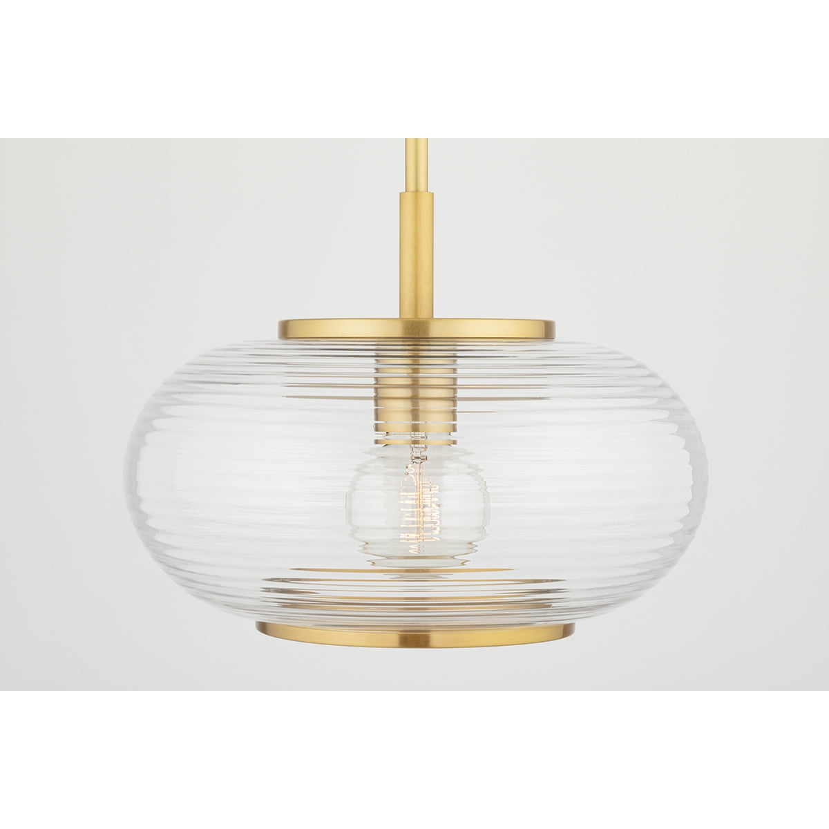 Magie 1 Light Pendant-Mitzi-HVL-H418701-AGB-PendantsAged Brass-4-France and Son