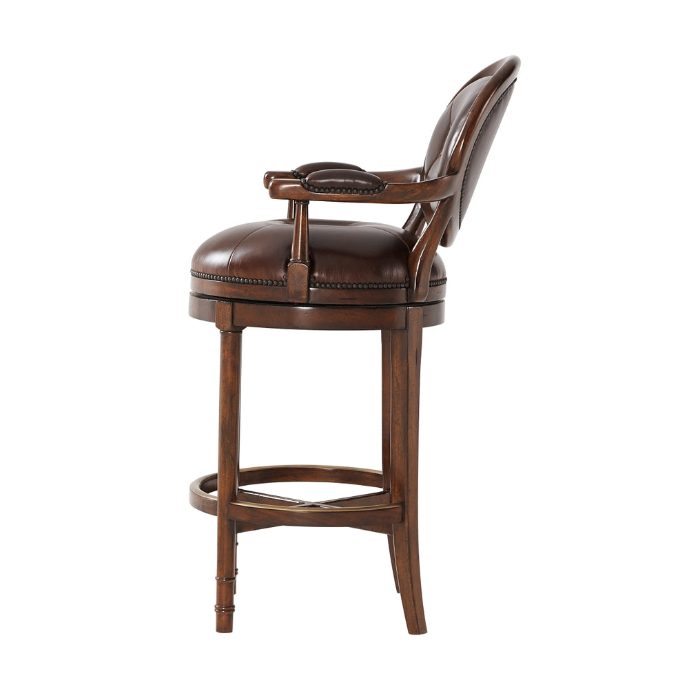 At the Barolo Bar Stool-Theodore Alexander-THEO-4200-144DC-Bar Stools-2-France and Son