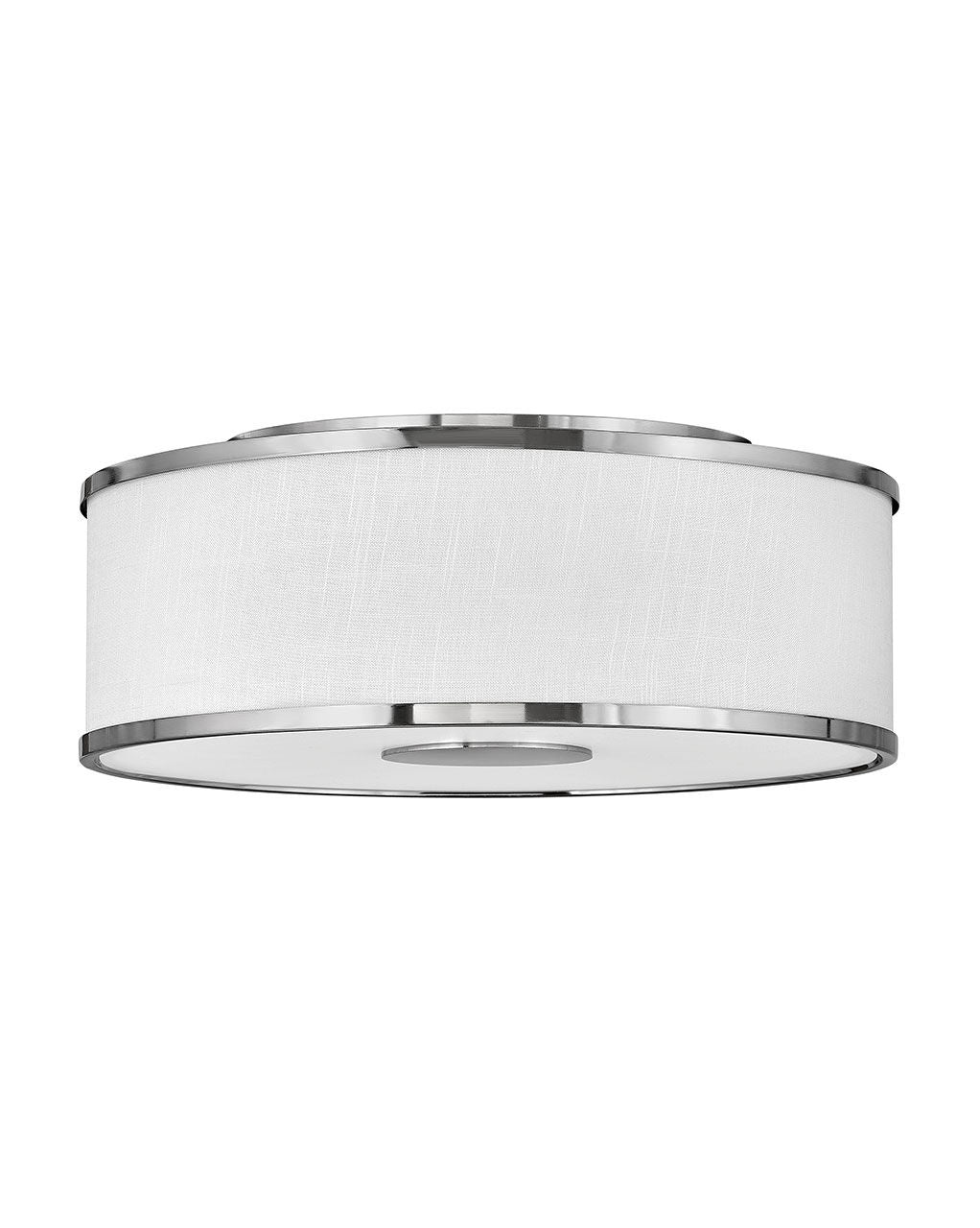 Foyer Halo Medium Flush Mount-Hinkley Lighting-HINKLEY-42008BN-Outdoor Flush MountsOff White-Brushed Nickel-2-France and Son