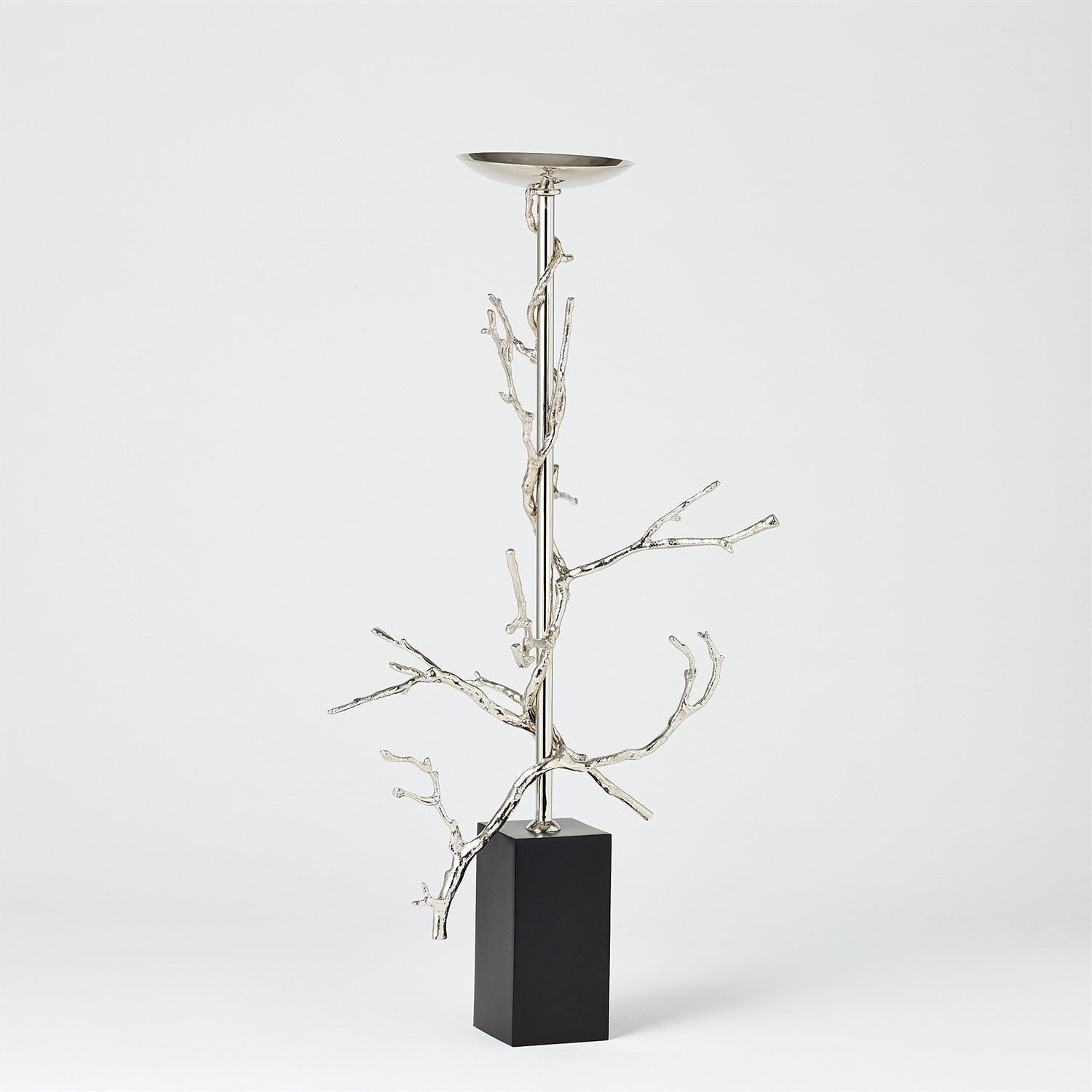 Twig Candle Holder-Global Views-GVSA-9.92060-Candle HoldersLarge-Nickel-2-France and Son