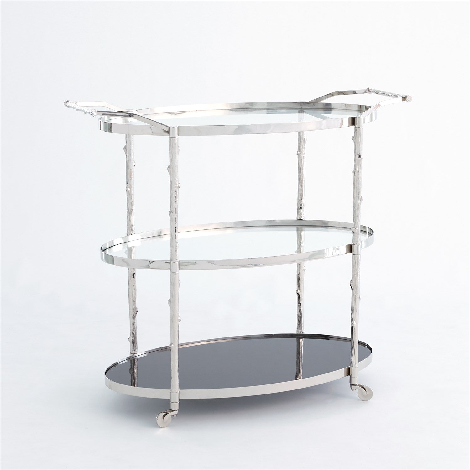 Arbor Bar Cart-Global Views-GVSA-8.82048-Bar DecorNickel-1-France and Son