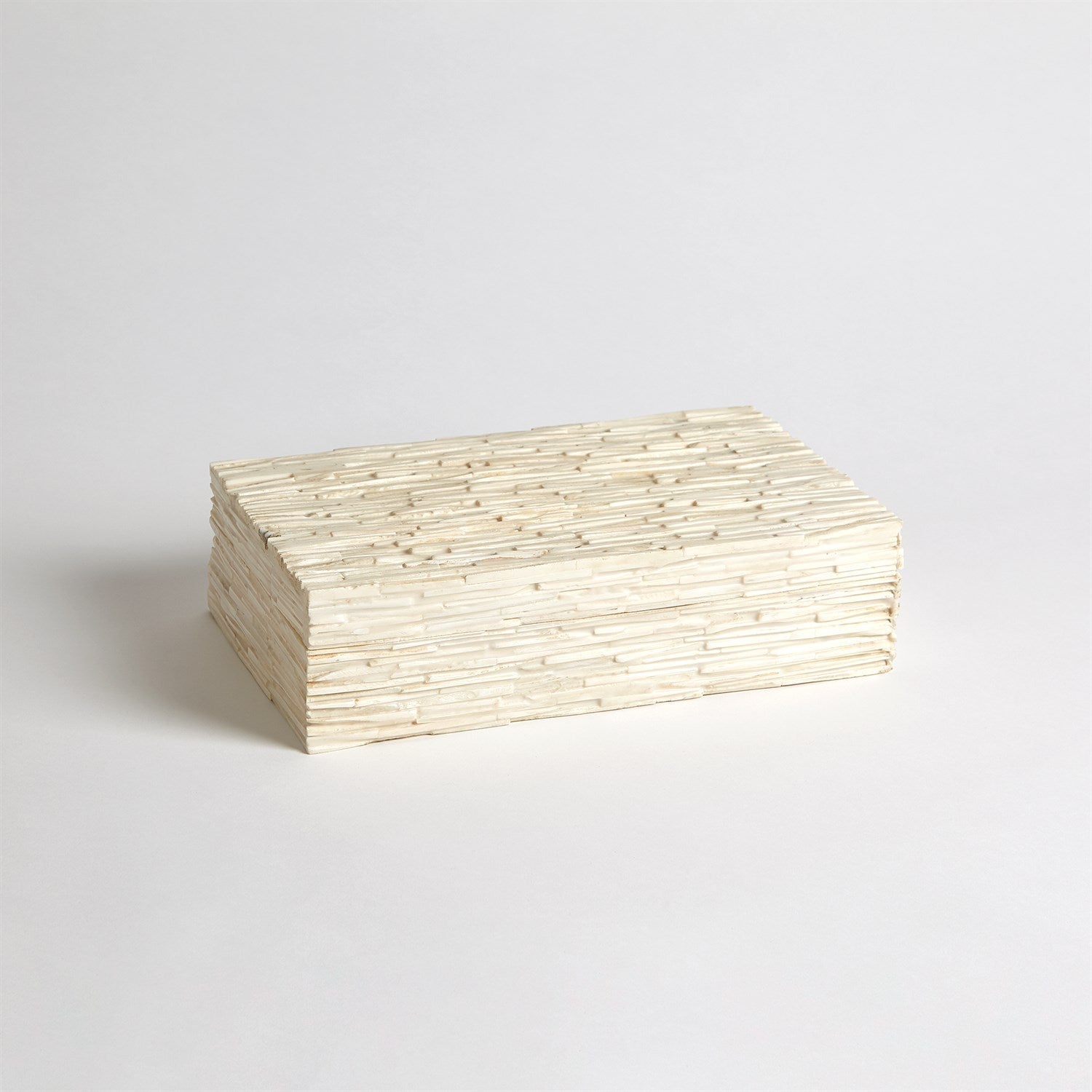 Chiseled Bone Storage Box-Global Views-GVSA-7.90245-Baskets & BoxesMedium-6-France and Son