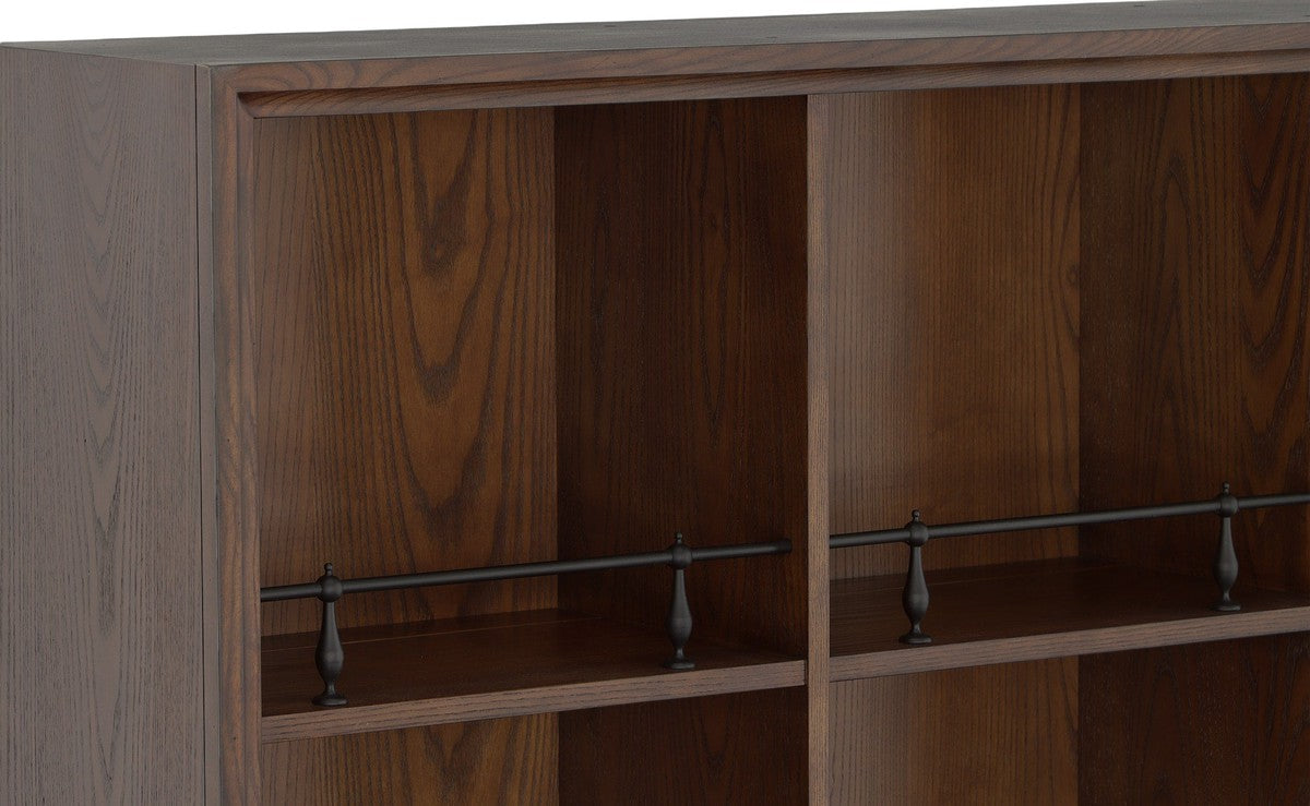 BD Collection For Fairfield Pamela Curio Cabinet - English Honey - Ash Solids and Veneers