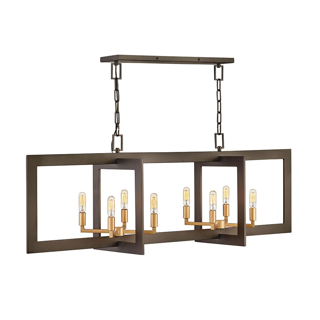 Chandelier Anders Eight Light Linear-Hinkley Lighting-HINKLEY-4348MM-Chandeliers-1-France and Son