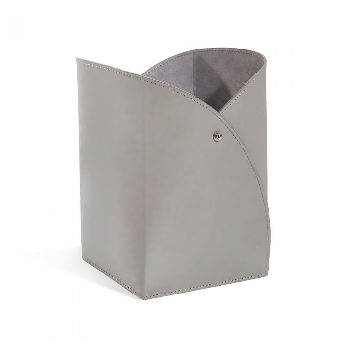 Tulip Wastebasket-Interlude-INTER-435028-Baskets & BoxesLight Grey-3-France and Son