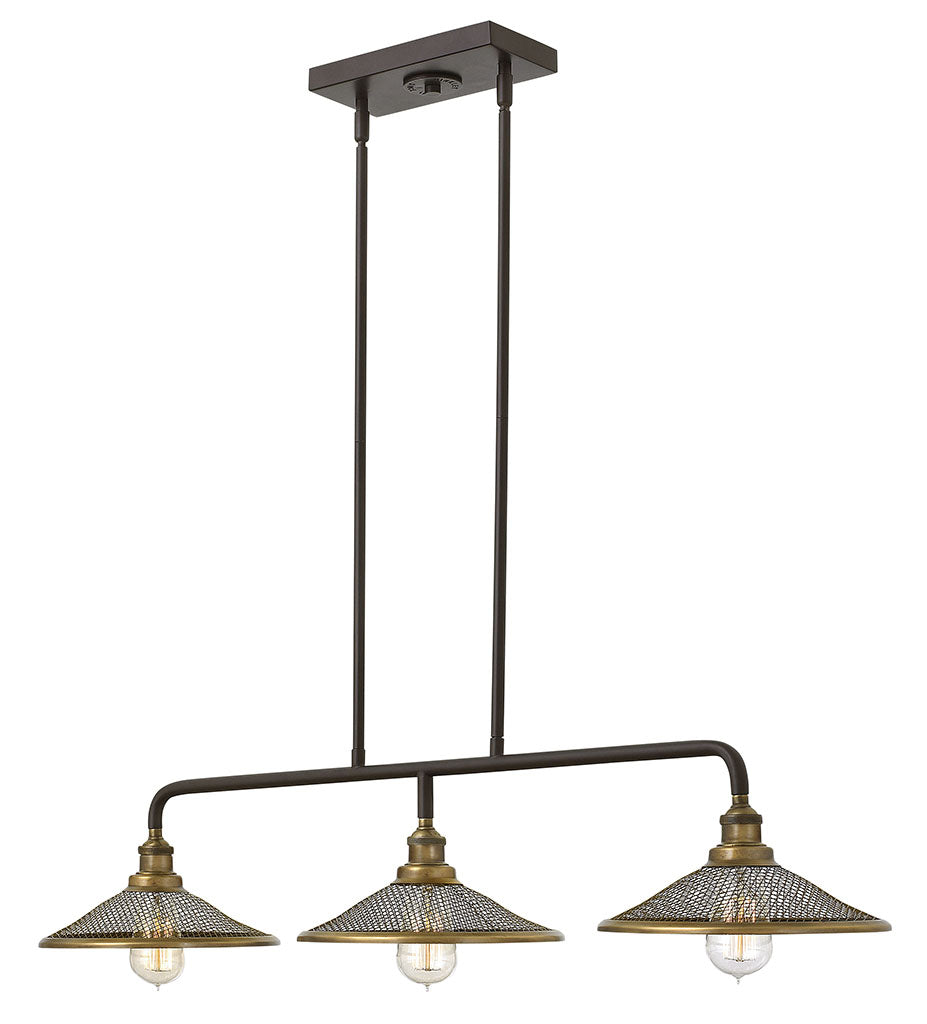 Chandelier Rigby - Three Light Linear-Hinkley Lighting-HINKLEY-4364KZ-ChandeliersBuckeye Bronze-2-France and Son