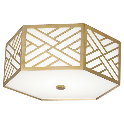 Williamsburg Tazewell Flushmount-Robert Abbey Fine Lighting-ABBEY-438-Flush MountsModern Brass-1-France and Son