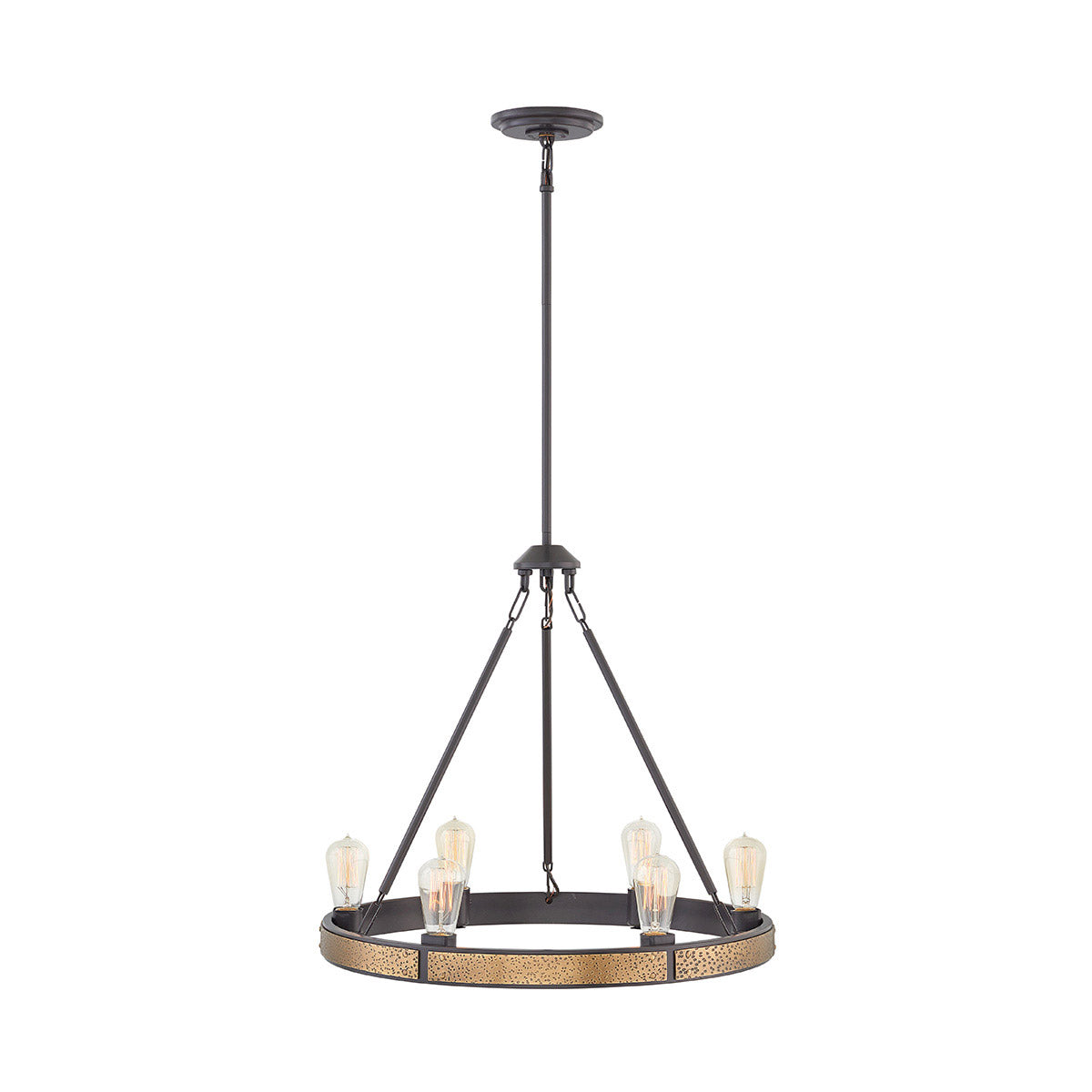 Everett Chandelier Ceiling Light-Hinkley Lighting-HINKLEY-4395BZ-Chandeliers6 Light-Bronze-Round-5-France and Son