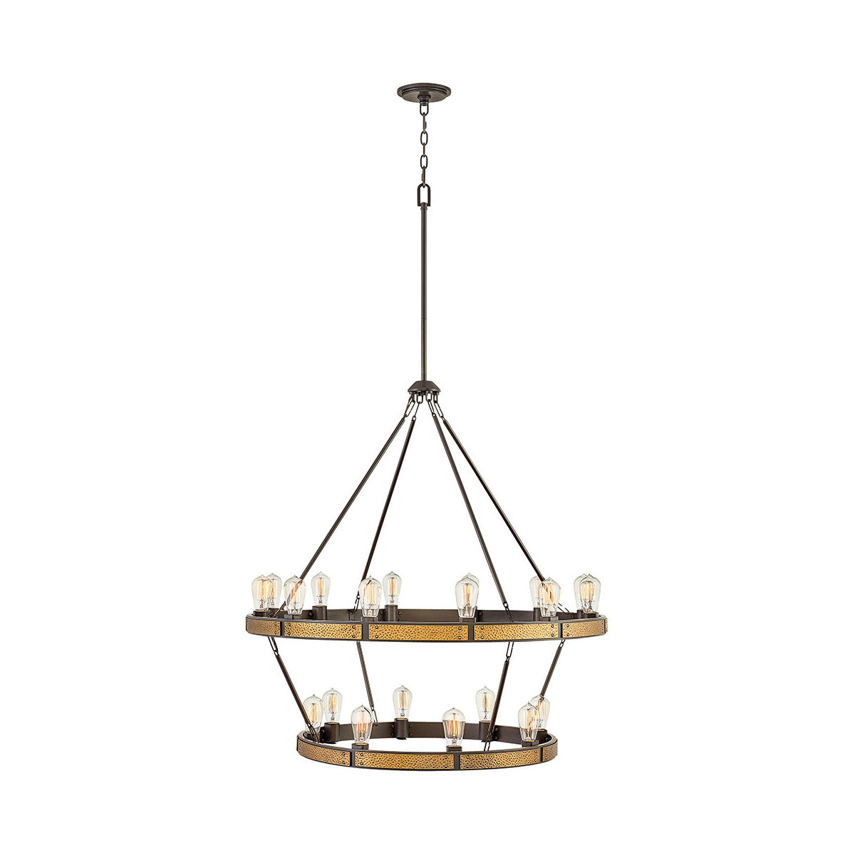 Everett Chandelier Ceiling Light-Hinkley Lighting-HINKLEY-4399BZ-Chandeliers20 Light-Bronze-Round-3-France and Son