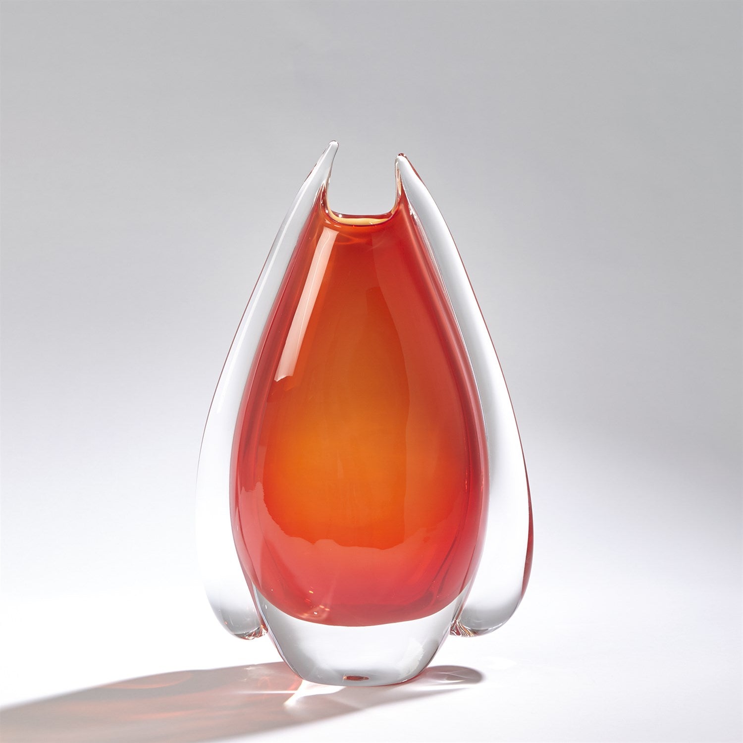 Fin Vase-Global Views-GVSA-6.60539-VasesCinnabar-Medium-6-France and Son