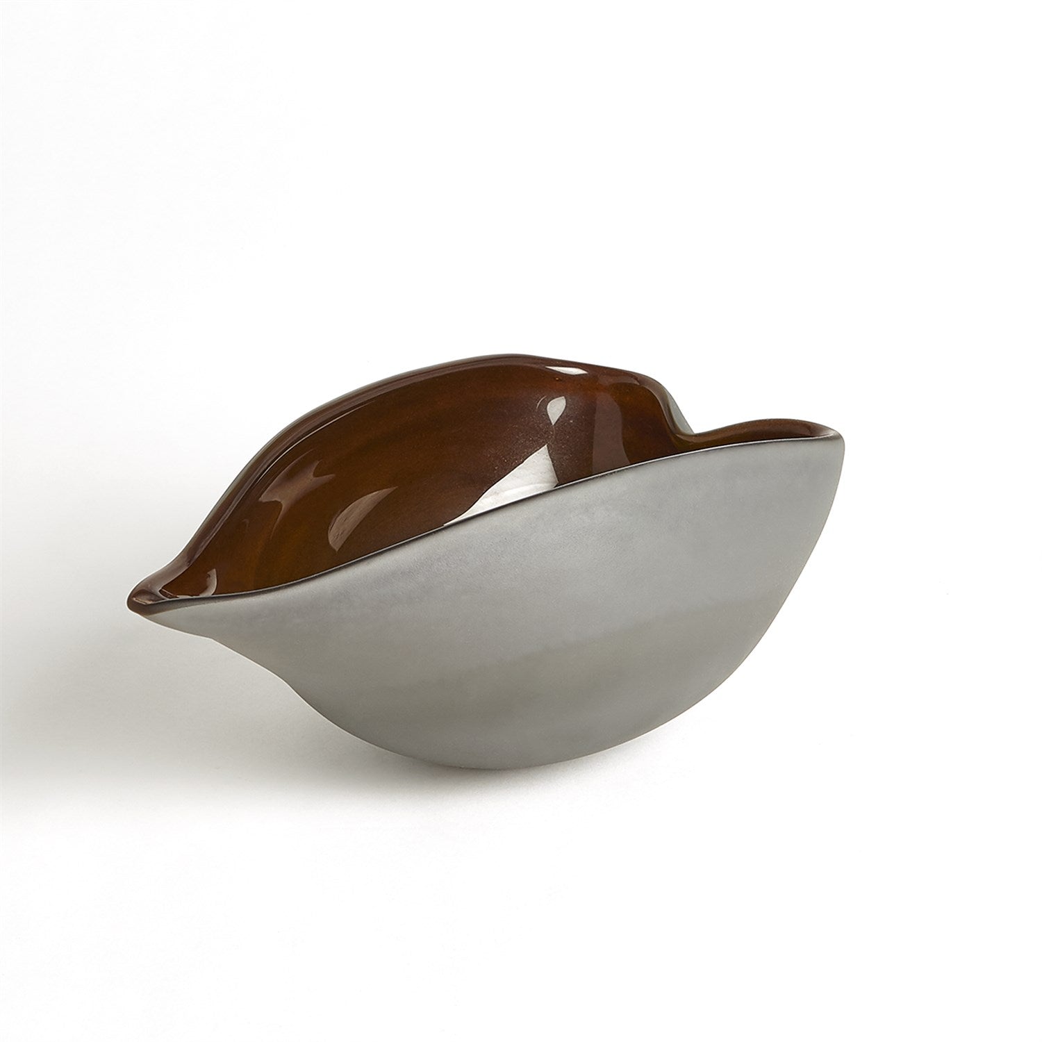 Frosted Grey w/Amber Casing-Global Views-GVSA-8.82936-VasesBowl-Small-7-France and Son