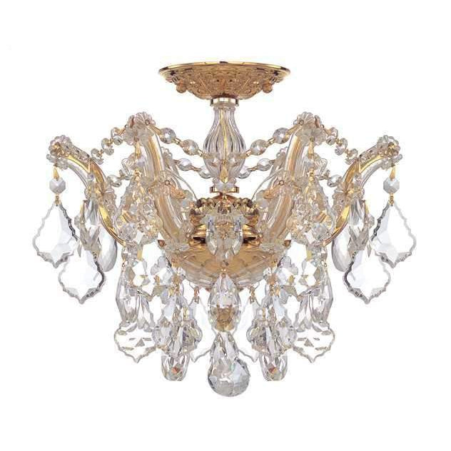 Maria Theresa 3 Light Semi-Flush-Crystorama Lighting Company-CRYSTO-4430-GD-CL-MWP-Flush MountsGold-Clear Crystal-2-France and Son