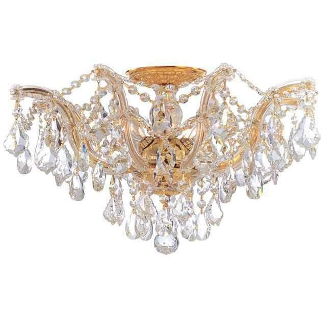 Maria Theresa 5 Light Semi-Flush-Crystorama Lighting Company-CRYSTO-4437-GD-CL-MWP-Flush MountsGold-Clear Crystal-2-France and Son