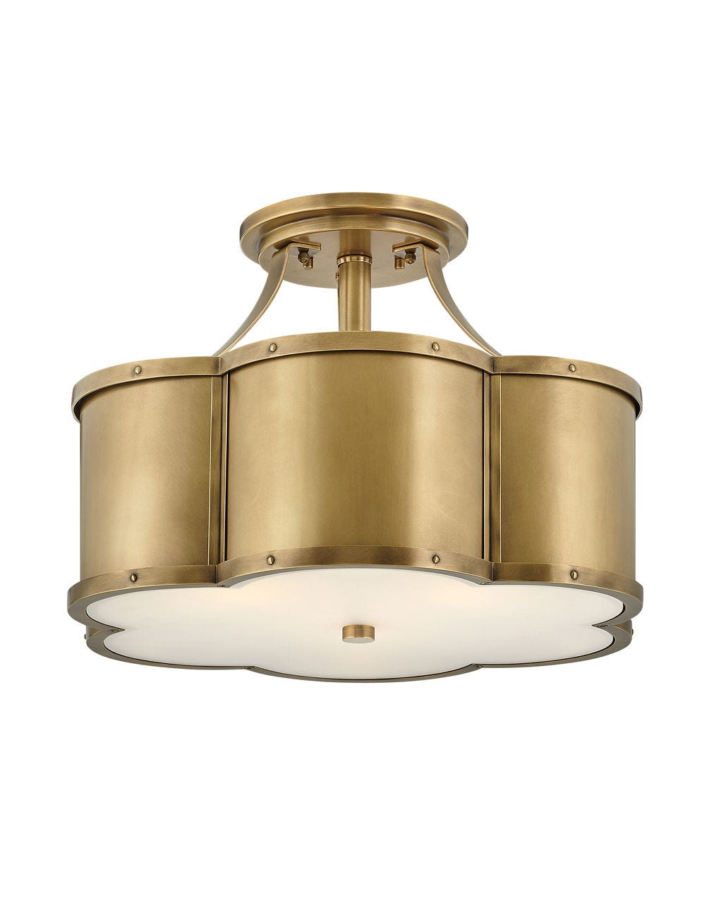 Chance Medium Semi - Flush Mount-Hinkley Lighting-HINKLEY-4444HB-Flush MountsHeritage Brass-2-France and Son