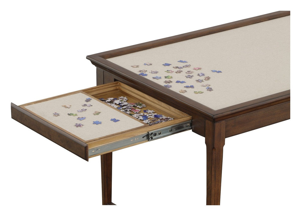 BD Collection For Fairfield Jess Puzzle Activity Table - English Honey - Alder Solids