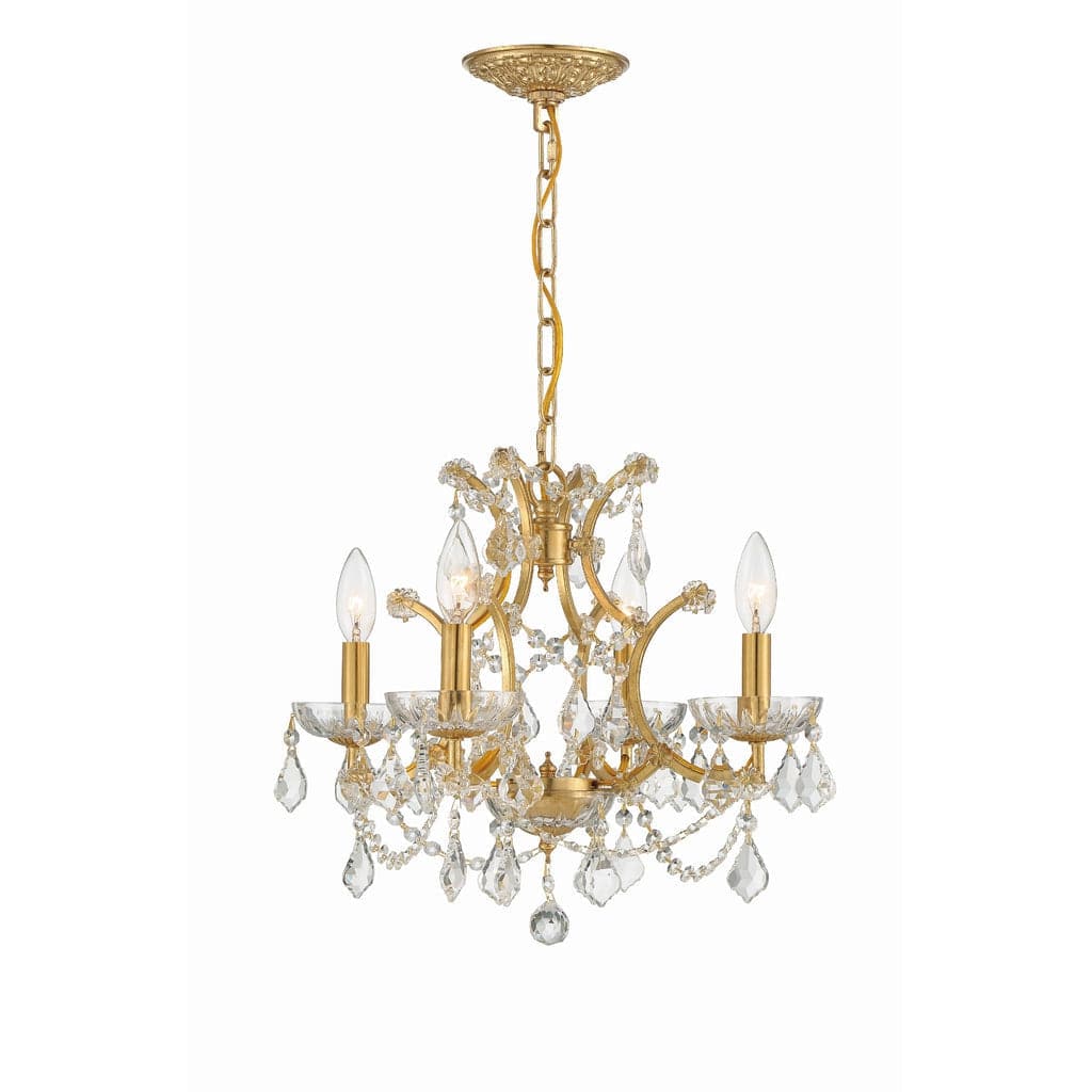 Filmore 4 Light Crystal Mini-Chandelier-Crystorama Lighting Company-CRYSTO-4454-GA-CL-MWP-Chandeliers-1-France and Son