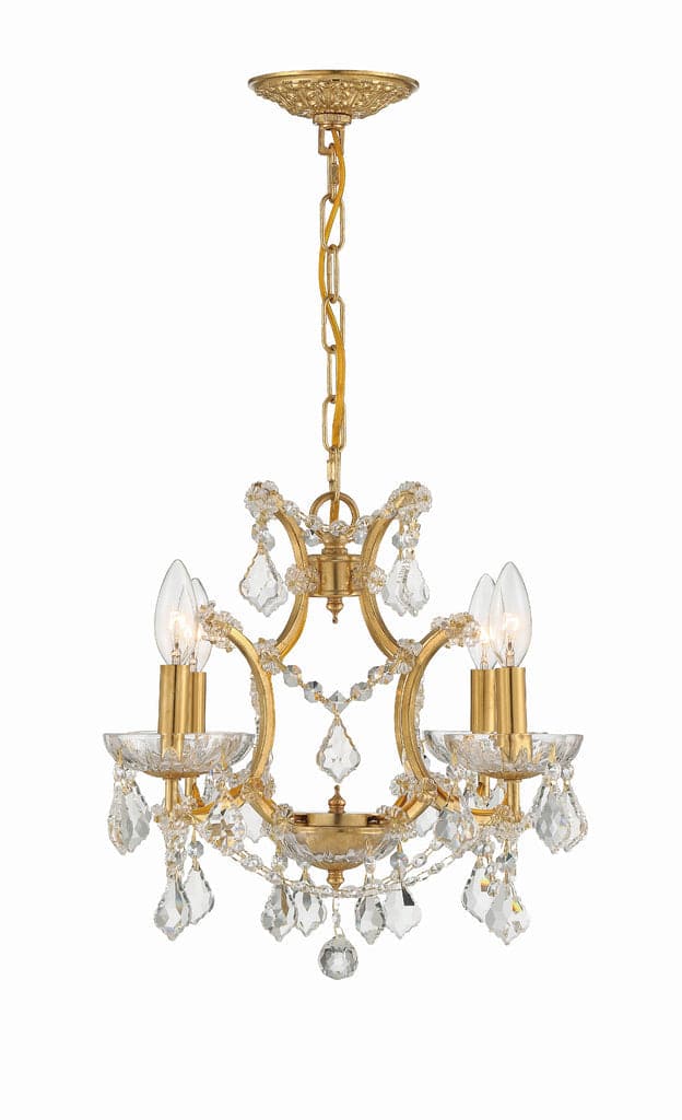 Filmore 4 Light Crystal Mini-Chandelier-Crystorama Lighting Company-CRYSTO-4454-GA-CL-MWP-Chandeliers-2-France and Son