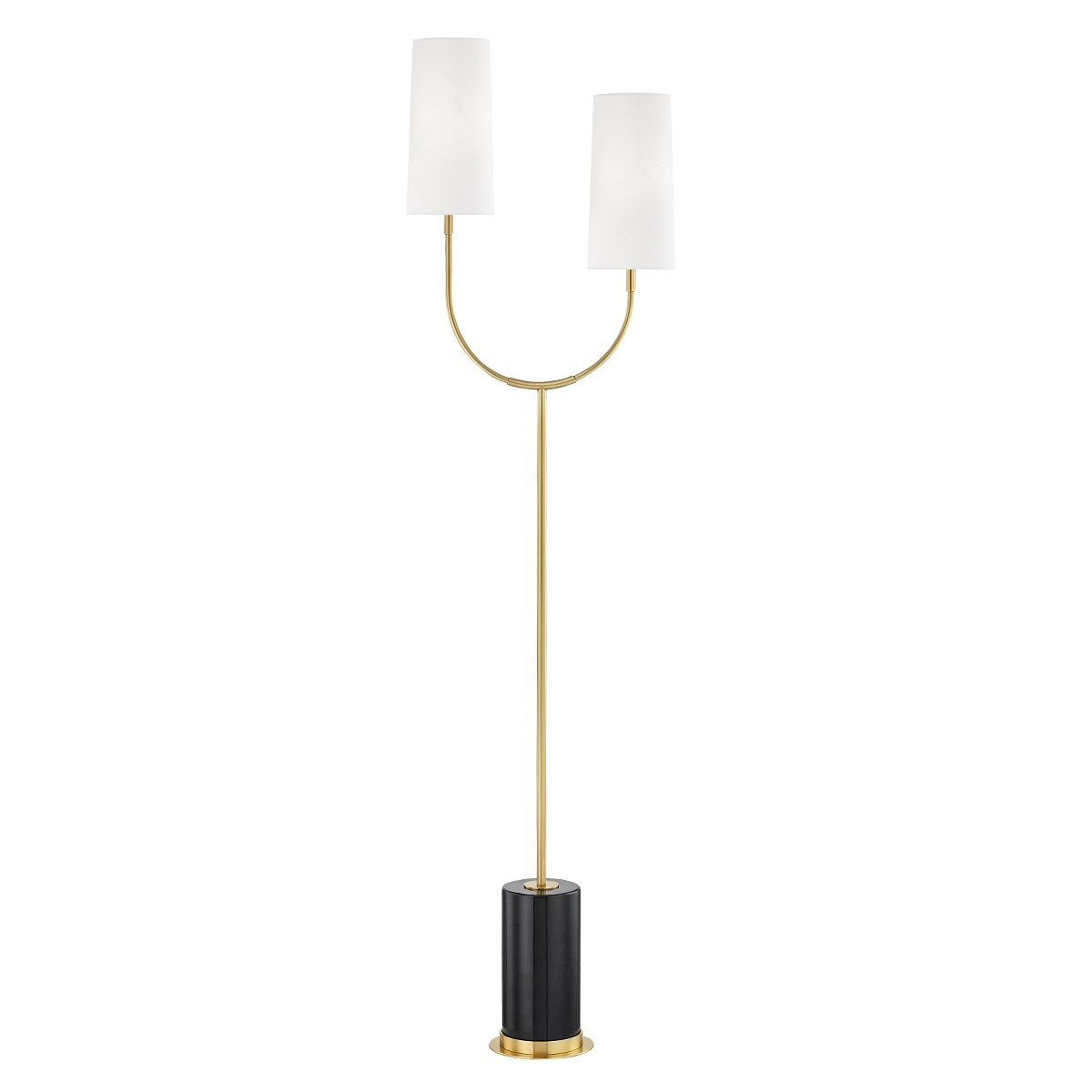 Vesper Floor Lamp-Hudson Valley-HVL-L1407-AGB-Floor LampsAged Brass-1-France and Son