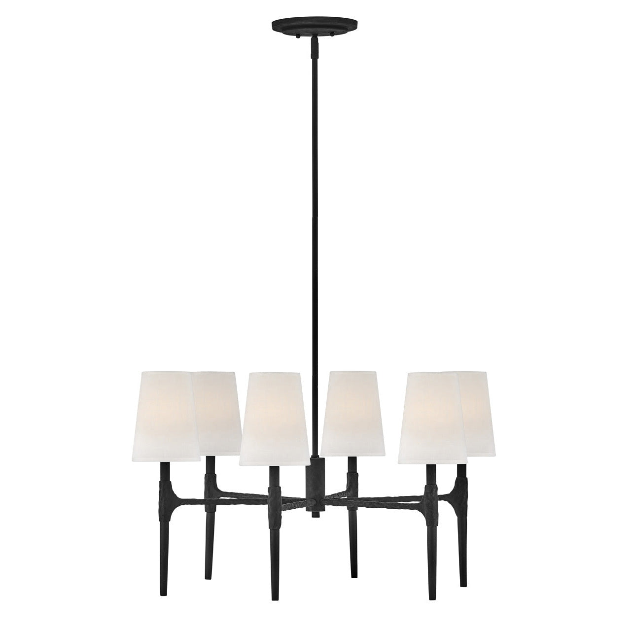 Chandelier Beaumont - Medium Single Tier-Hinkley Lighting-HINKLEY-4466BK-Chandeliers-1-France and Son