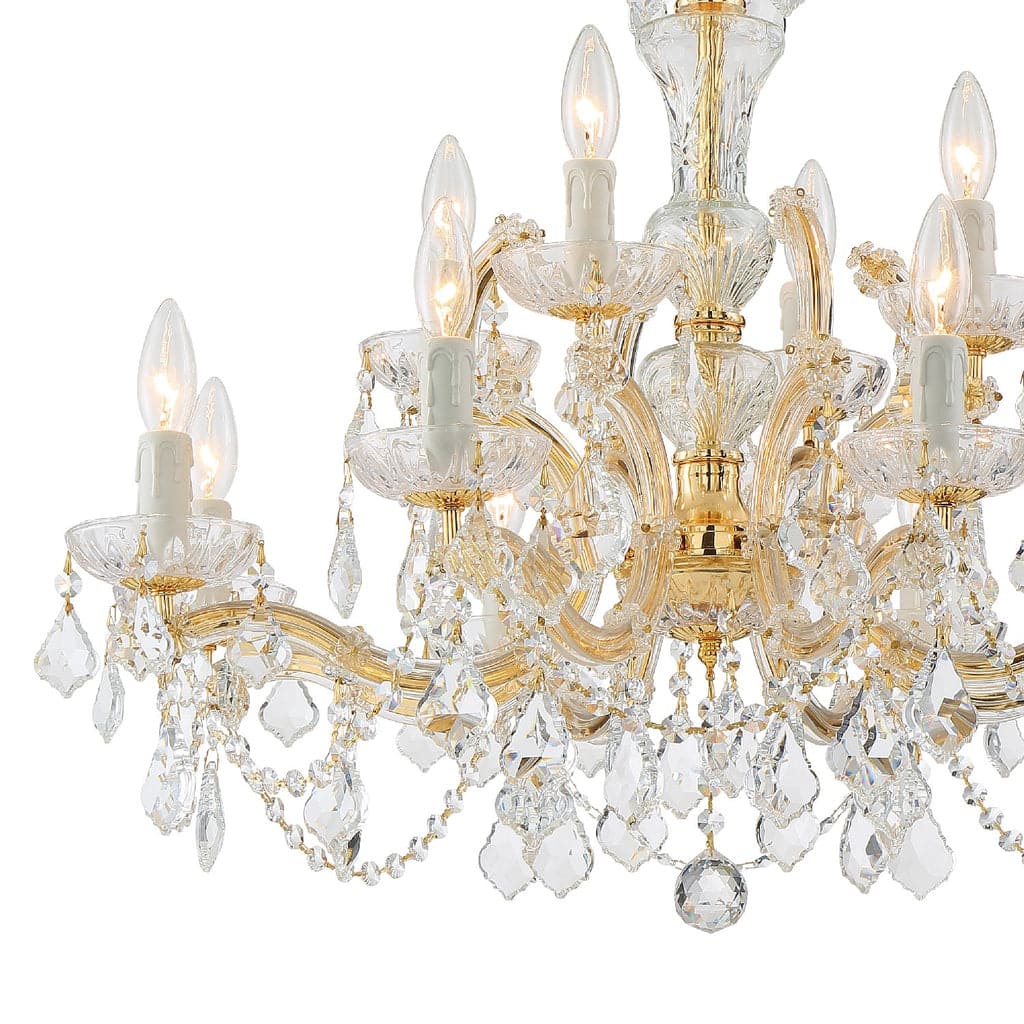 Maria Theresa 12 Light Crystal Chandelier-Crystorama Lighting Company-CRYSTO-4479-GD-CL-MWP-Chandeliers-6-France and Son