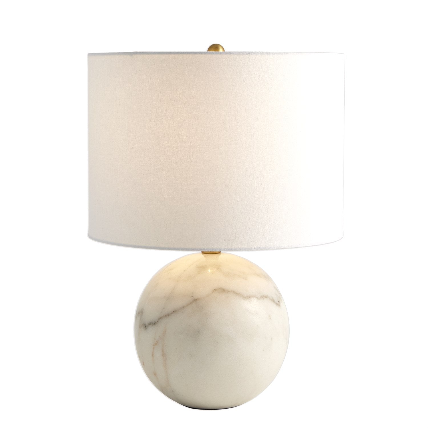 Marble Sphere Lamp-Global Views-GVSA-8.82884-Table LampsWhite-2-France and Son