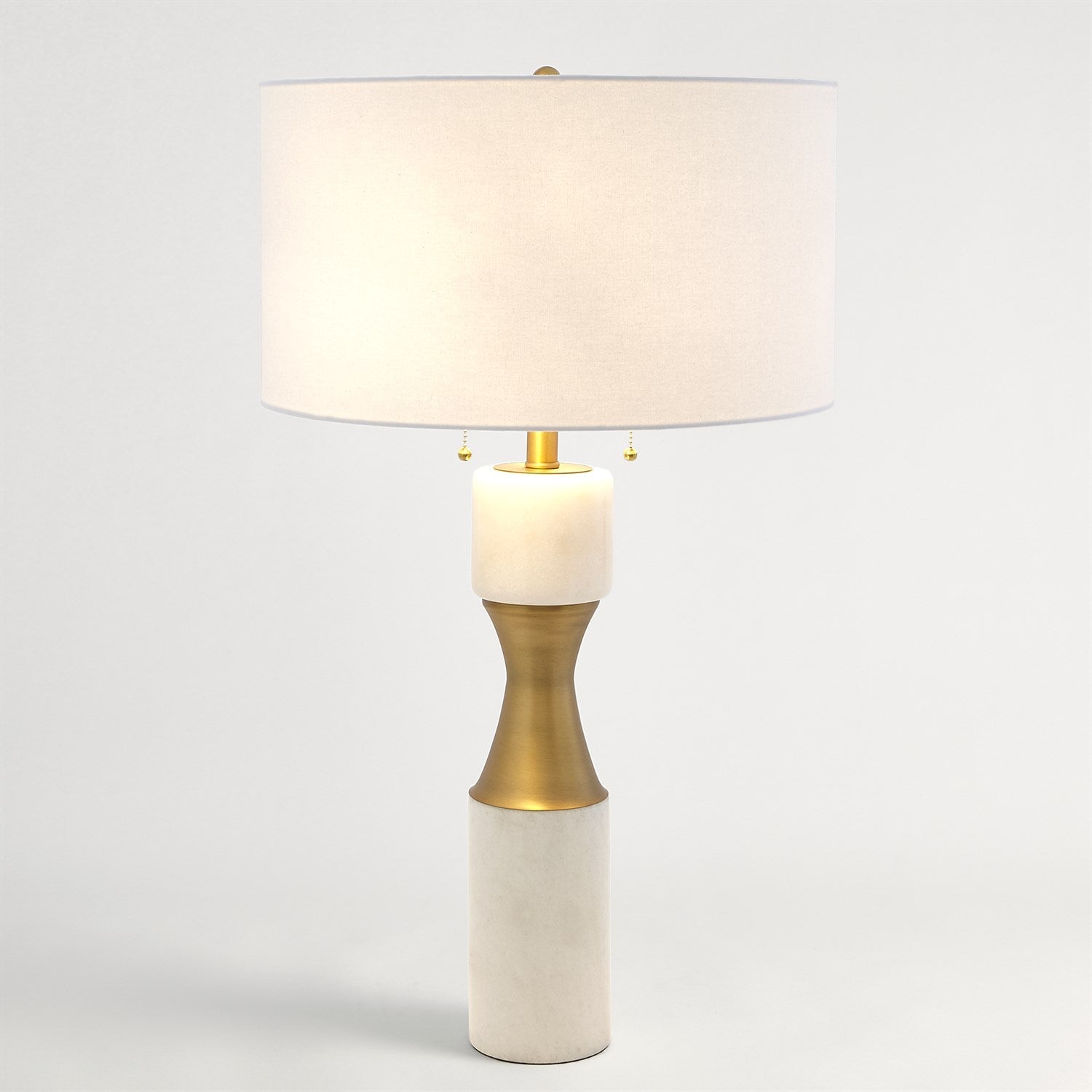 Marble Cinch Lamp-Global Views-GVSA-8.82883-Table LampsWhite-3-France and Son