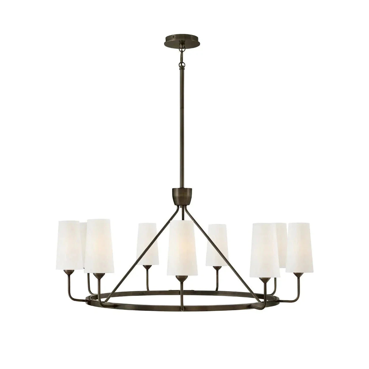 Lewis Large Single Tier-Hinkley Lighting-HINKLEY-45009BX-ChandeliersBlack Oxide-1-France and Son