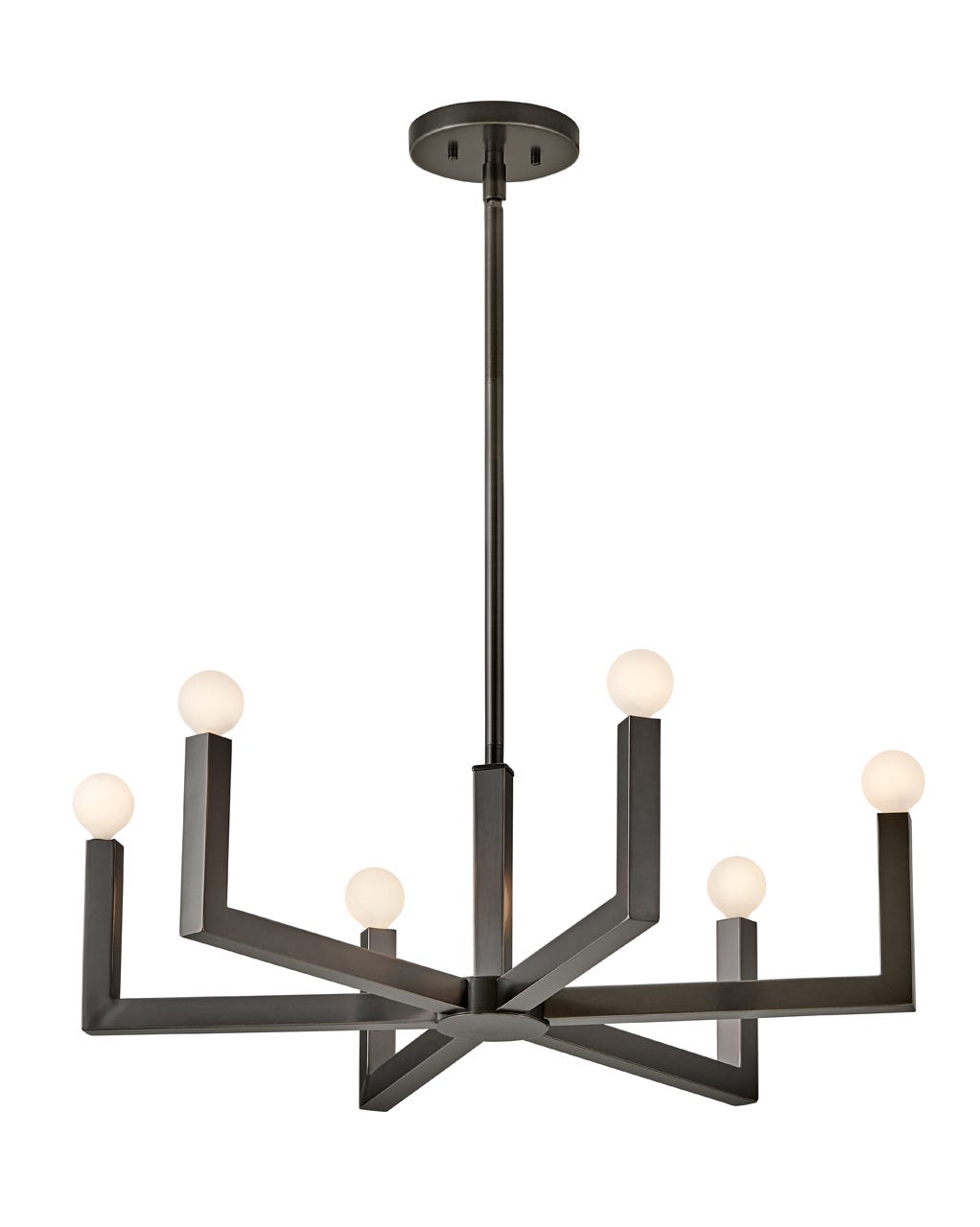 Ezra Chandelier Large Single Tier-Hinkley Lighting-HINKLEY-45046BX-ChandeliersBlack Oxide-5-France and Son