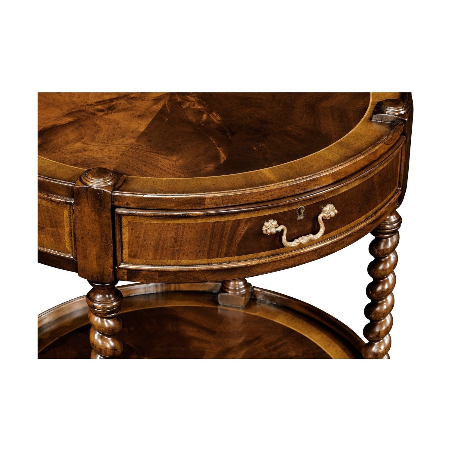 Regency Mahogany Round Side Table-Jonathan Charles-JCHARLES-492399-MAH-Side Tables-2-France and Son