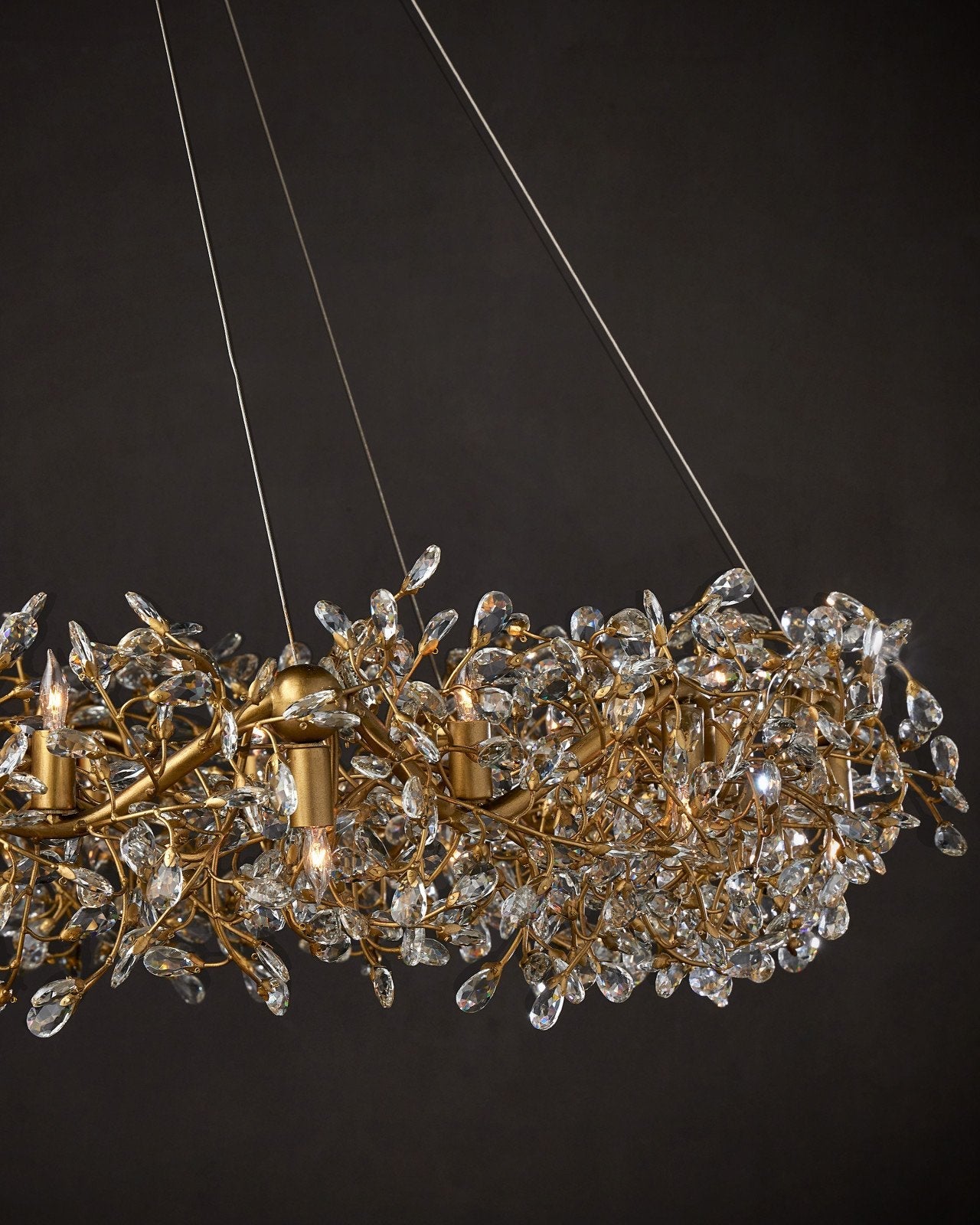 Crystal Bud Grande Ring Chandelier