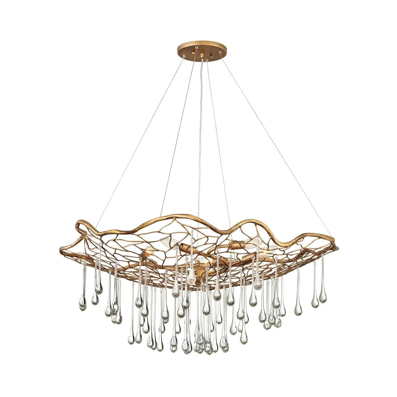 Chandelier Laguna - Large Single Tier-Hinkley Lighting-HINKLEY-45306BNG-Chandeliers-1-France and Son