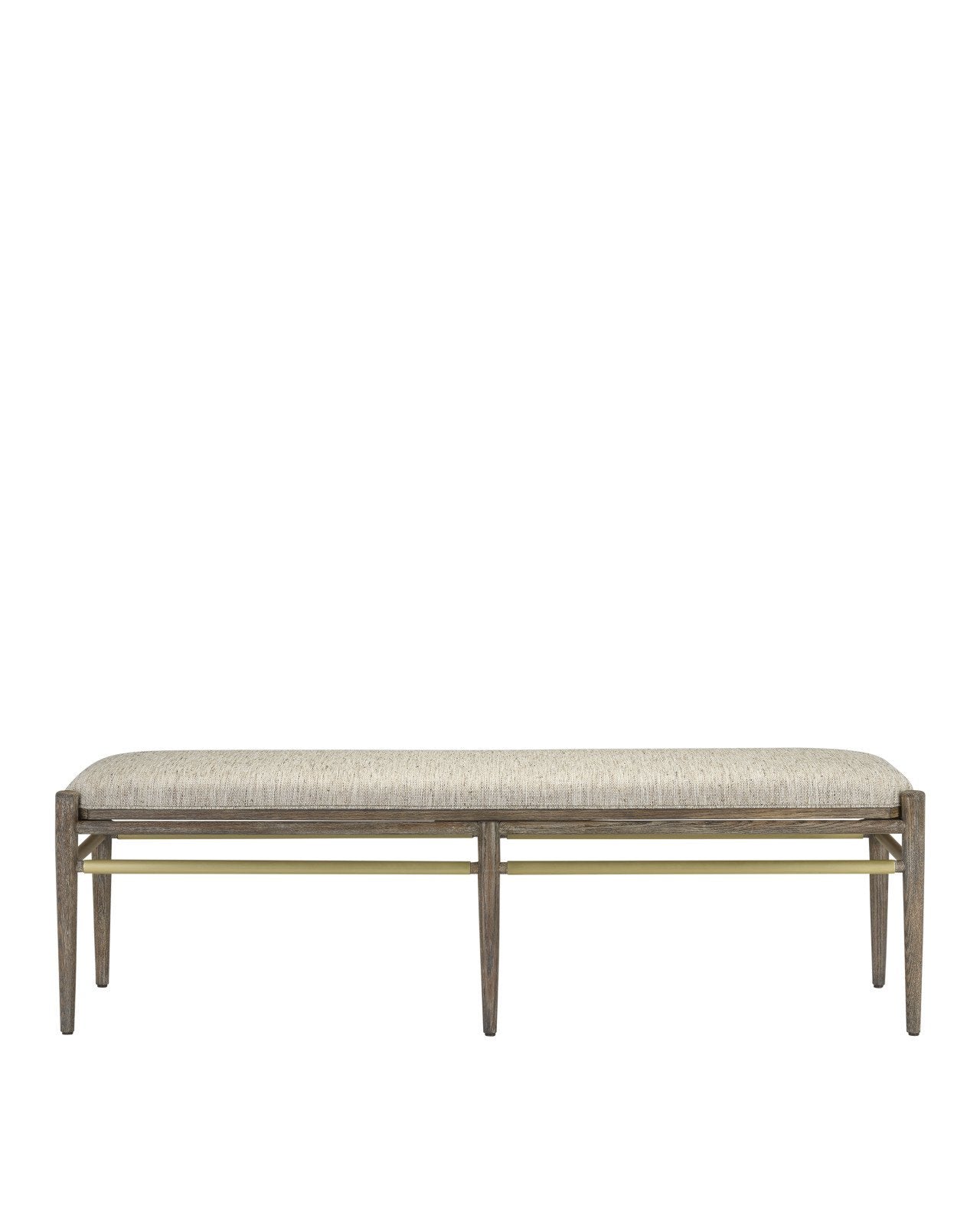 Visby Light Pepper Bench, Calcutta Linen