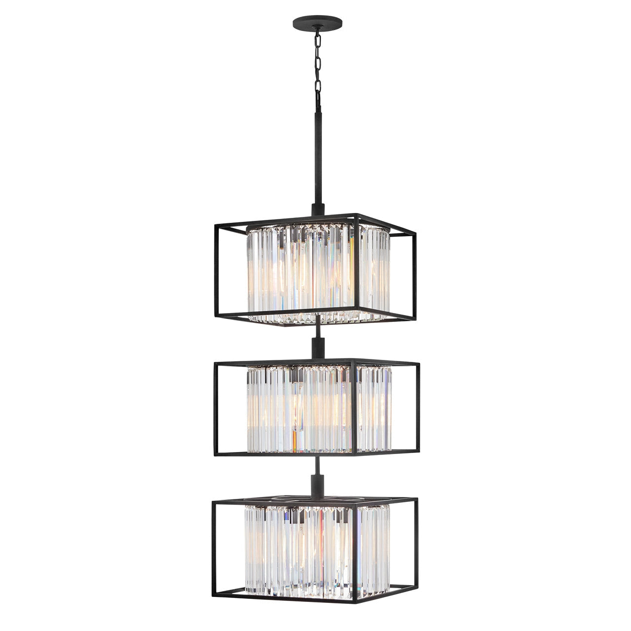 Foyer Giada Extra Large Multi Tier-Hinkley Lighting-HINKLEY-4558BK-Pendants-1-France and Son