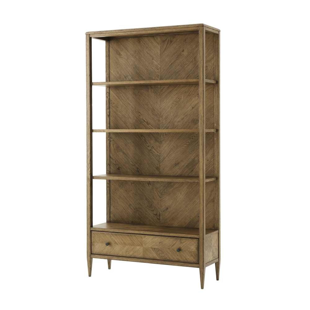 Nova Open Bookcase-Theodore Alexander-THEO-TAS63010.C253-Bookcases & CabinetsLight Brown-1-France and Son