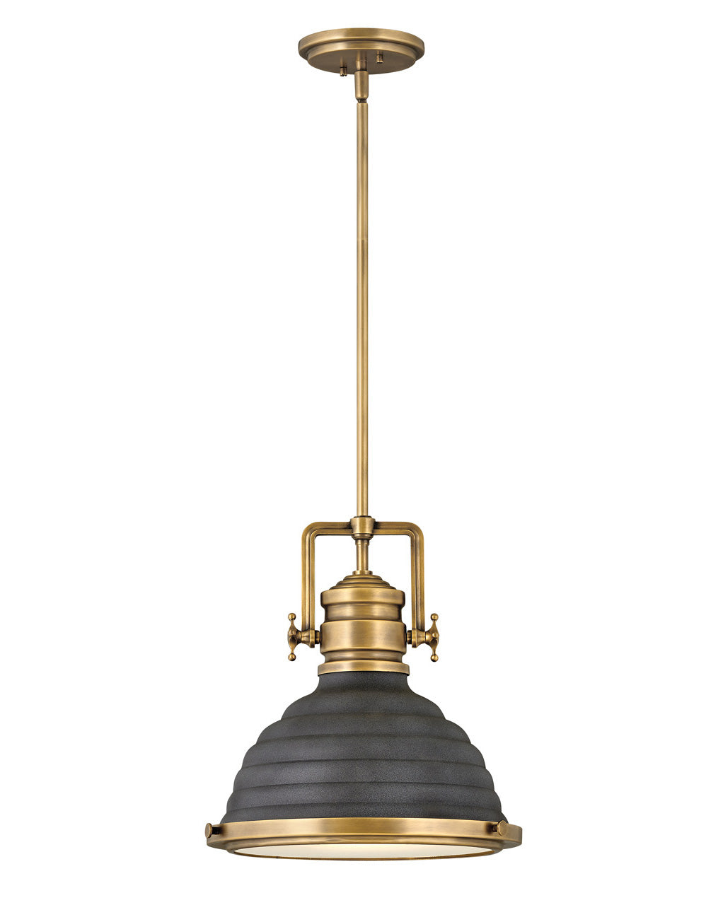 Pendant Keating - Small-Hinkley Lighting-HINKLEY-4697HB-DZ-PendantsHeritage Brass with Aged Zinc accents-3-France and Son