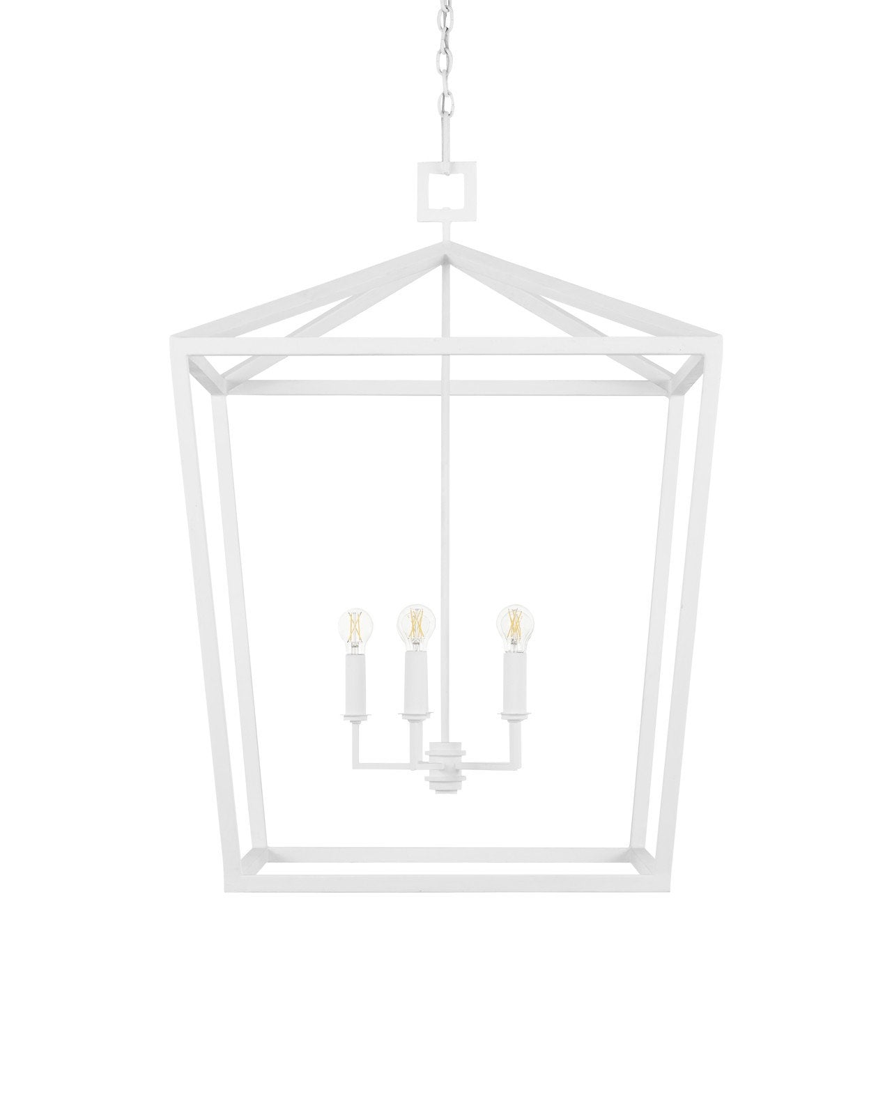 Denison Large White Lantern