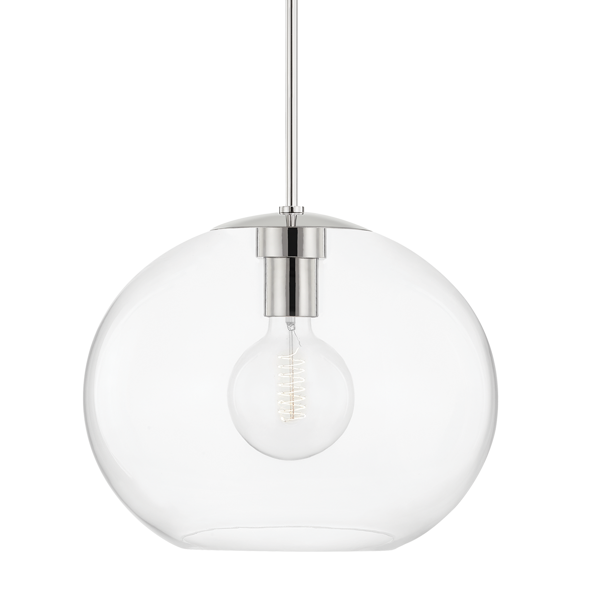 Margot 1 Light Extra Large Pendant-Mitzi-HVL-H270701XL-PN-PendantsPolished Nickel-3-France and Son