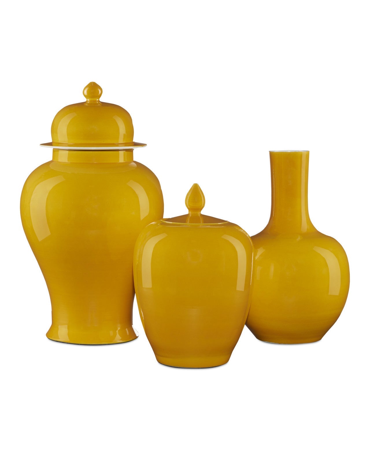 Imperial Yellow Long Neck Vase